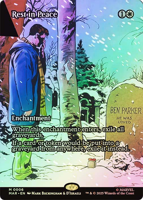 Rest In Peace (Borderless)\nMarvel Universe\nSingle\nMagic The Gathering