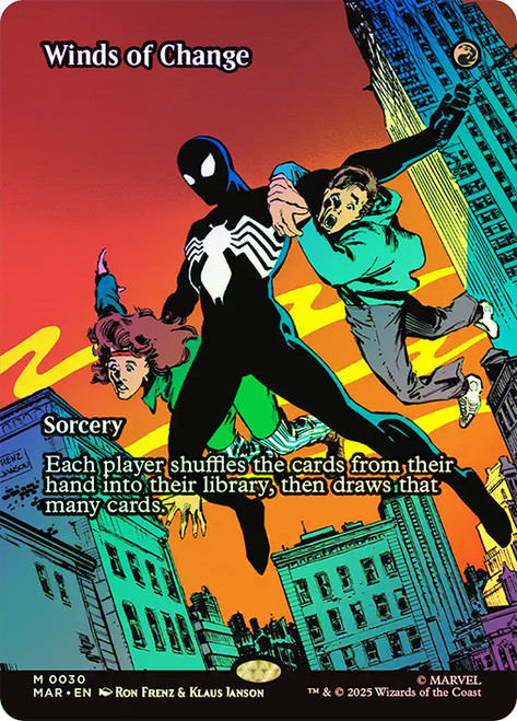 Winds of Change (Borderless)\nMarvel Universe\nSingle\nMagic The Gathering