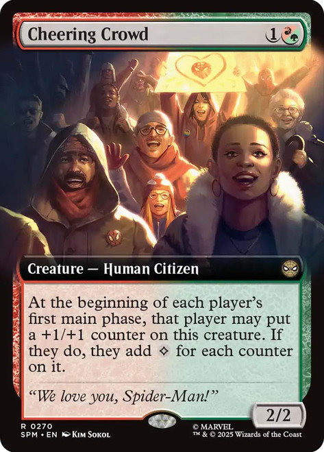 Cheering Crowd (Extended Art)\nMarvel's Spider-Man - Variants\nSingle\nMagic The Gathering