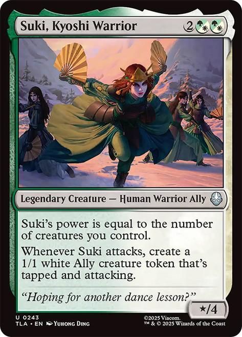 Suki, Kyoshi Warrior\nAvatar: The Last Airbender\nSingle\nMagic The Gathering