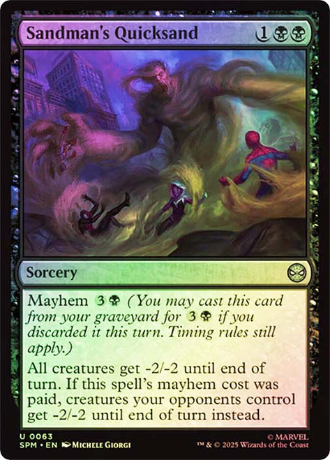 Sandman's Quicksand\nMarvel's Spider-Man\nSingle\nMagic The Gathering