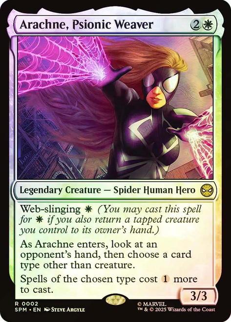 Arachne, Psionic Weaver\nMarvel's Spider-Man\nSingle\nMagic The Gathering