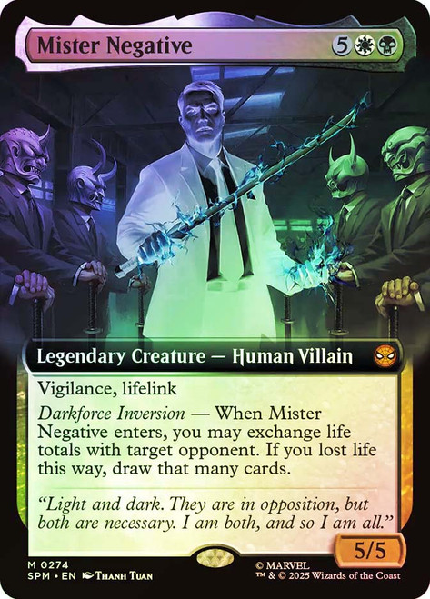 Mister Negative (Extended Art)\nMarvel's Spider-Man - Variants\nSingle\nMagic The Gathering