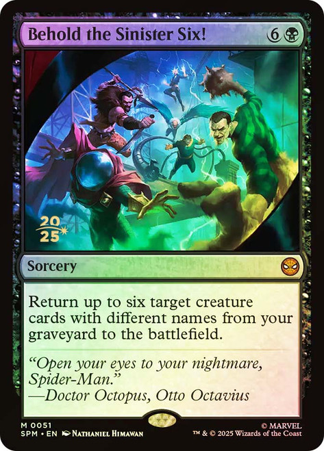 Behold the Sinister Six! PAXWEST2025プロモ Behold the Sinister Six! MTG - Promo Cards #2 (English) | Magic