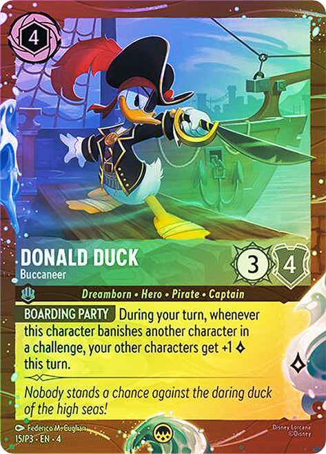 Donald Duck - Buccaneer (Disney Cruise)
Promotional Cards
Single
Lorcana