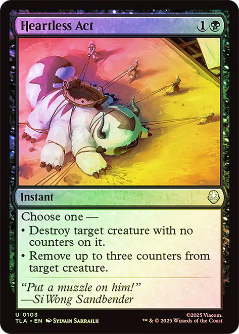 Heartless Act\nAvatar: The Last Airbender\nSingle\nMagic The Gathering