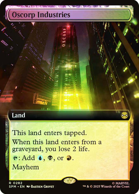 Oscorp Industries (Extended Art)\nMarvel's Spider-Man - Variants\nSingle\nMagic The Gathering