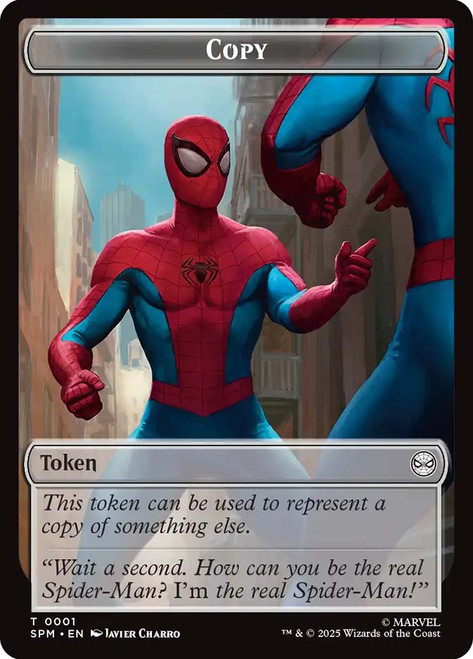 {Copy Token} // {Human Citizen Token}\nMarvel's Spider-Man\nSingle\nMagic The Gathering