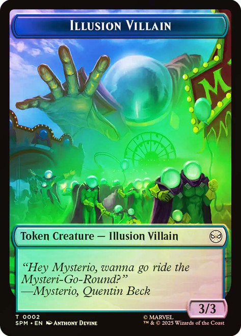 {Illusion Villain Token} // {Spider Token} [SGL-MTG-SPM-T02T03-ENF]