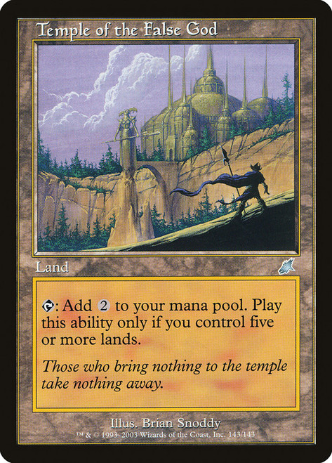 Temple of the False God\nScourge\nSingle\nMagic The Gathering