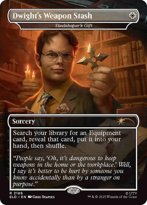 Steelshaper's Gift (Dwight's Weapon Stash) (The Office) | Secret