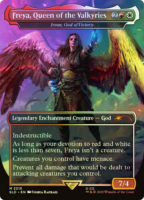 Iroas, God of Victory (Freya, Queen of the Valkyries) (God of War) (Secret Lair) (#2215)
Promo
Single
Magic: The Gathering