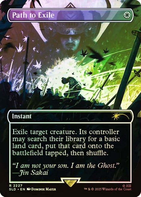 Path to Exile (Ghost of Tsushima) (Secret Lair) (#2227) (Borderless)\nPromo: General\nSingle\nMagic The Gathering