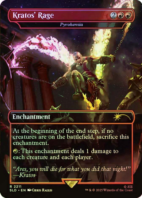 Pyrohemia (Kratos' Rage) (God of War) (Secret Lair)
Promo
Single
Magic: The Gathering