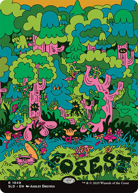 Forest (Secret Lair) (#1949) (Full Art)\nPromo: General\nSingle\nMagic The Gathering