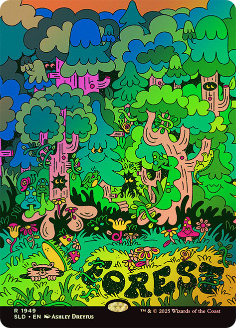 MTG 森 Forest secretlair foil 20枚セット forest-1949__57841.1763051521.
