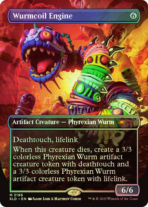 Wurmcoil Engine (Play-Doh) (Secret Lair) (#2196) (Borderless)\nPromo: General\nSingle\nMagic The Gathering