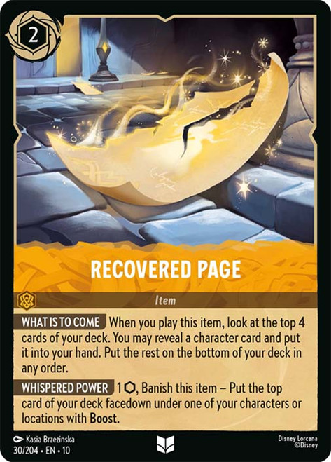 Recovered Page
Whispers in the Well
Single
Lorcana