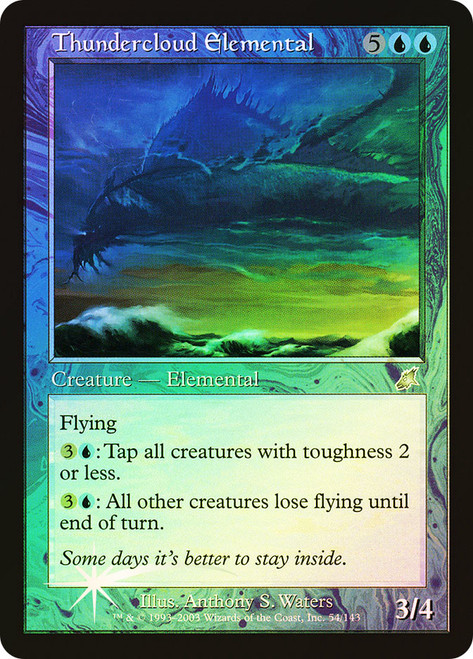 Thundercloud Elemental\nScourge\nSingle\nMagic The Gathering