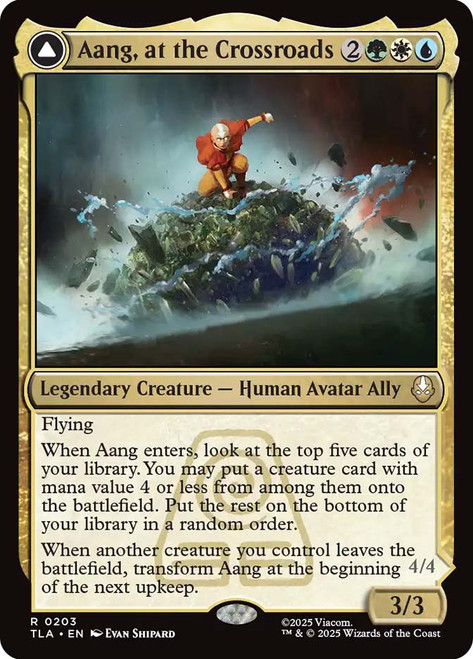 Aang, at the Crossroads // Aang, Destined Savior\nAvatar: The Last Airbender\nSingle\nMagic The Gathering