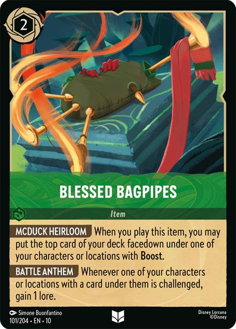 Blessed Bagpipes
Whispers in the Well
Single
Lorcana