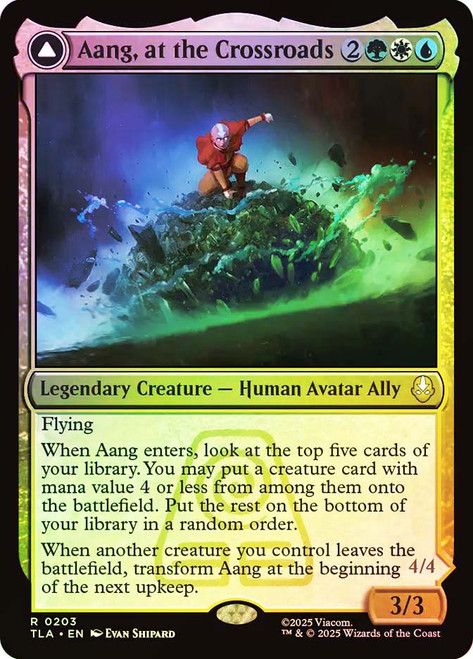 Aang, at the Crossroads // Aang, Destined Savior\nAvatar: The Last Airbender\nSingle\nMagic The Gathering
