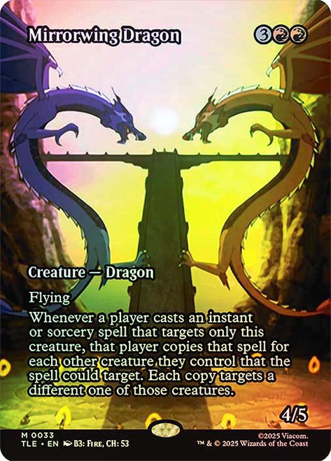 Mirrorwing Dragon (Borderless)\nAvatar: The Last Airbender Eternal Variants\nSingle\nMagic The Gathering