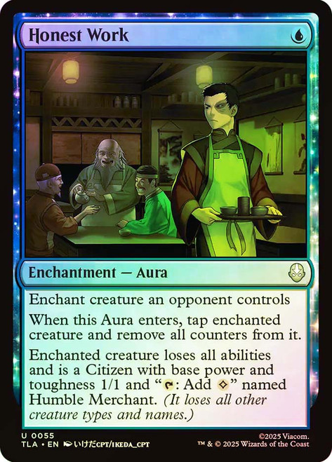 Honest Work\nAvatar: The Last Airbender\nSingle\nMagic The Gathering