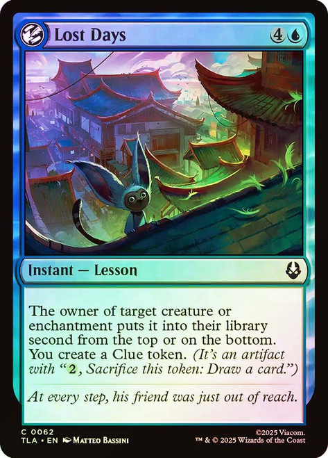 Lost Days\nAvatar: The Last Airbender\nSingle\nMagic The Gathering