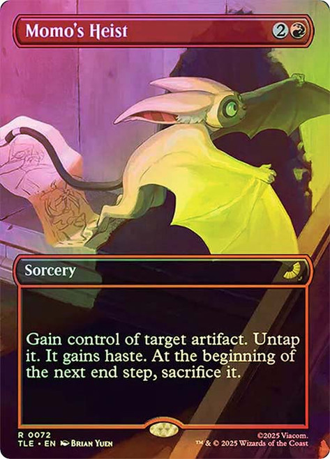 Momo's Heist (Borderless)\nAvatar: The Last Airbender Eternal Variants\nSingle\nMagic The Gathering