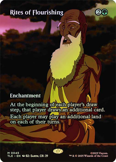 Rites of Flourishing (Borderless)\nAvatar: The Last Airbender Eternal Variants\nSingle\nMagic The Gathering