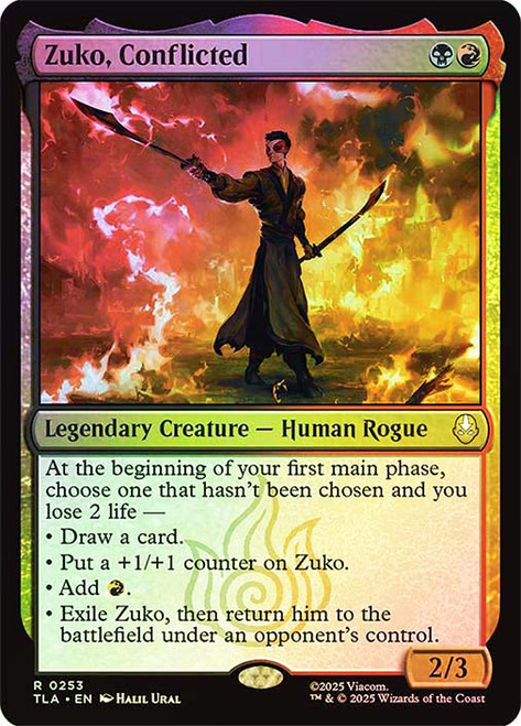 Zuko, Conflicted\nAvatar: The Last Airbender\nSingle\nMagic The Gathering
