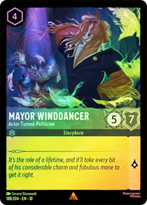 Mayor Winddancer - Actor-Turned-Politician
Whispers in the Well
Single
Lorcana
