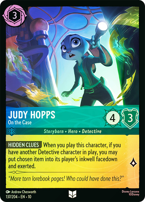 Judy Hopps - On the Case
Whispers in the Well
Single
Lorcana