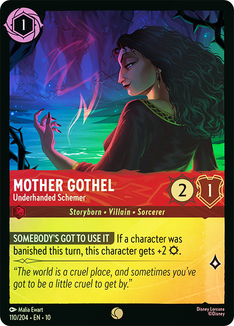 Mother Gothel - Underhanded Schemer
Whispers in the Well
Single
Lorcana