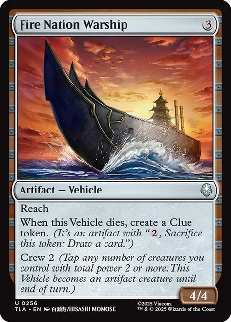 Fire Nation Warship\nAvatar: The Last Airbender\nSingle\nMagic The Gathering