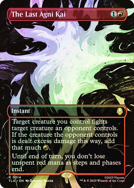 The Last Agni Kai (Borderless)\nAvatar: The Last Airbender - Variants\nSingle\nMagic The Gathering