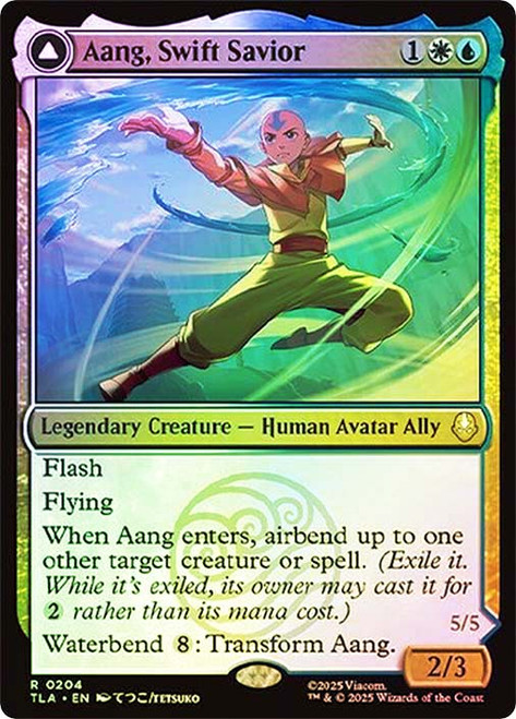 Aang, Swift Savior // Aang and La, Ocean's Fury\nAvatar: The Last Airbender\nSingle\nMagic The Gathering