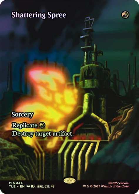 Shattering Spree (Borderless)\nAvatar: The Last Airbender Eternal Variants\nSingle\nMagic The Gathering