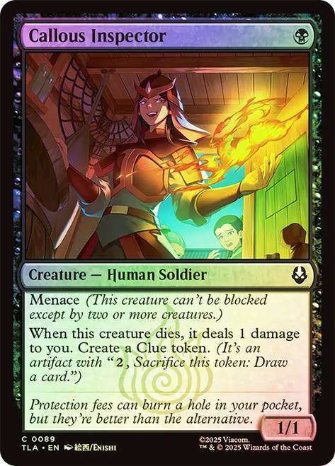Callous Inspector\nAvatar: The Last Airbender\nSingle\nMagic The Gathering