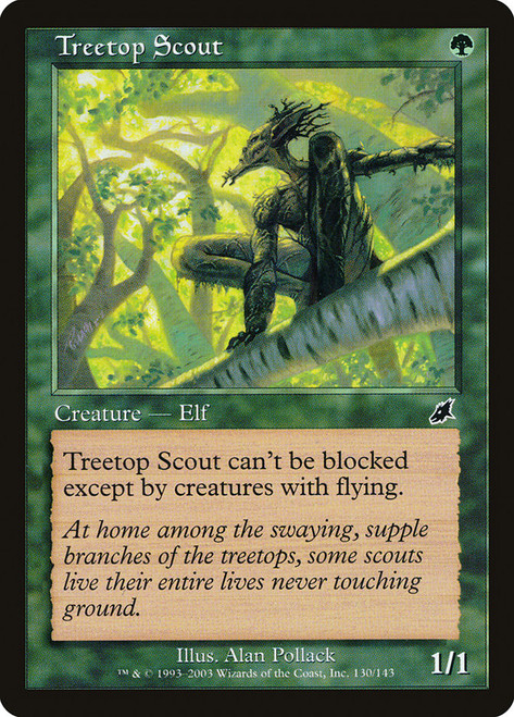 Treetop Scout\nScourge\nSingle\nMagic The Gathering