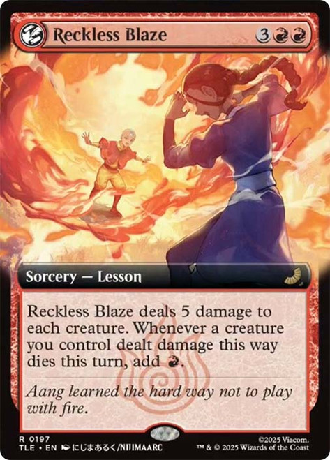 Reckless Blaze (Extended Art)\nAvatar: The Last Airbender Eternal Variants\nSingle\nMagic The Gathering