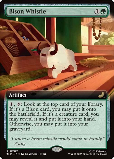 Bison Whistle (Extended Art)\nAvatar: The Last Airbender Eternal Variants\nSingle\nMagic The Gathering