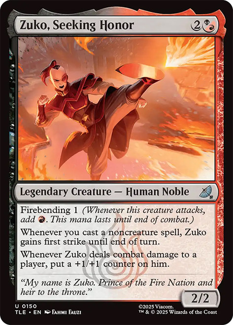 Zuko, Seeking Honor\nAvatar: The Last Airbender Eternal\nSingle\nMagic The Gathering