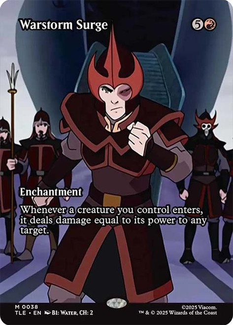 Warstorm Surge (Borderless)\nAvatar: The Last Airbender Eternal Variants\nSingle\nMagic The Gathering