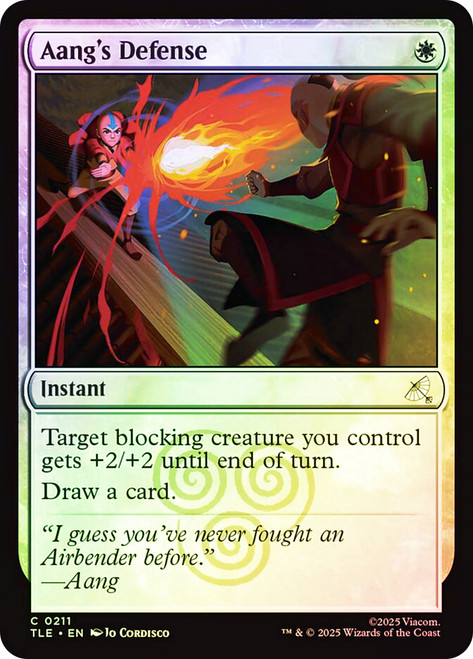 Aang's Defense (#211)
Avatar: The Last Airbender Eternal
Single
Magic: The Gathering