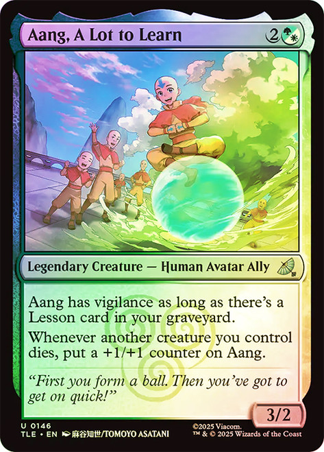 Aang, A Lot to Learn\nAvatar: The Last Airbender Eternal\nSingle\nMagic The Gathering