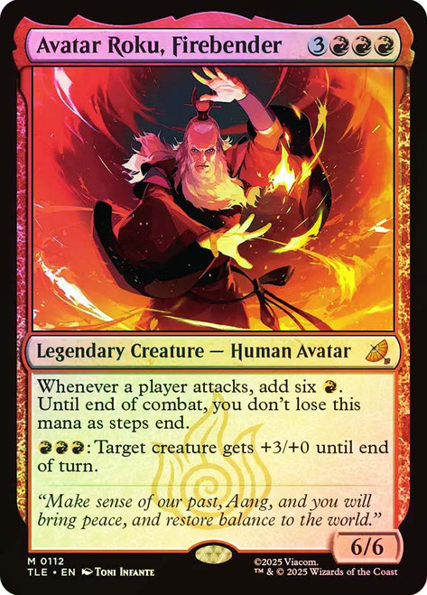 Avatar Roku, Firebender\nAvatar: The Last Airbender Eternal\nSingle\nMagic The Gathering