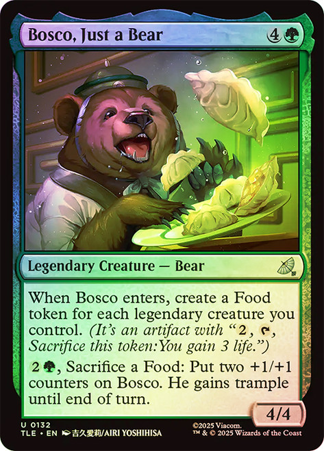 Bosco, Just a Bear\nAvatar: The Last Airbender Eternal\nSingle\nMagic The Gathering