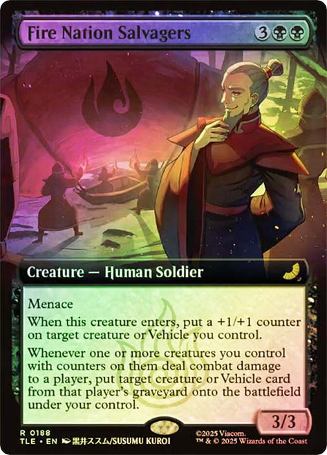 Fire Nation Salvagers (Extended Art)\nAvatar: The Last Airbender Eternal Variants\nSingle\nMagic The Gathering